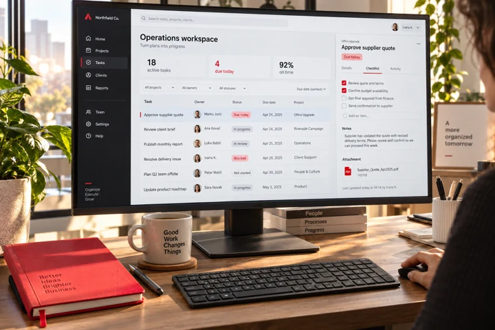 Poslovni softver za kompanije povezuje zadatke tikete projekte CRM i izveštavanje u jedan sistem rada