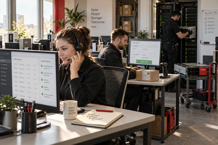 Otpornost poslovanja kroz povezane procese, podatke, IT infrastrukturu, backup i sajber bezbednost.